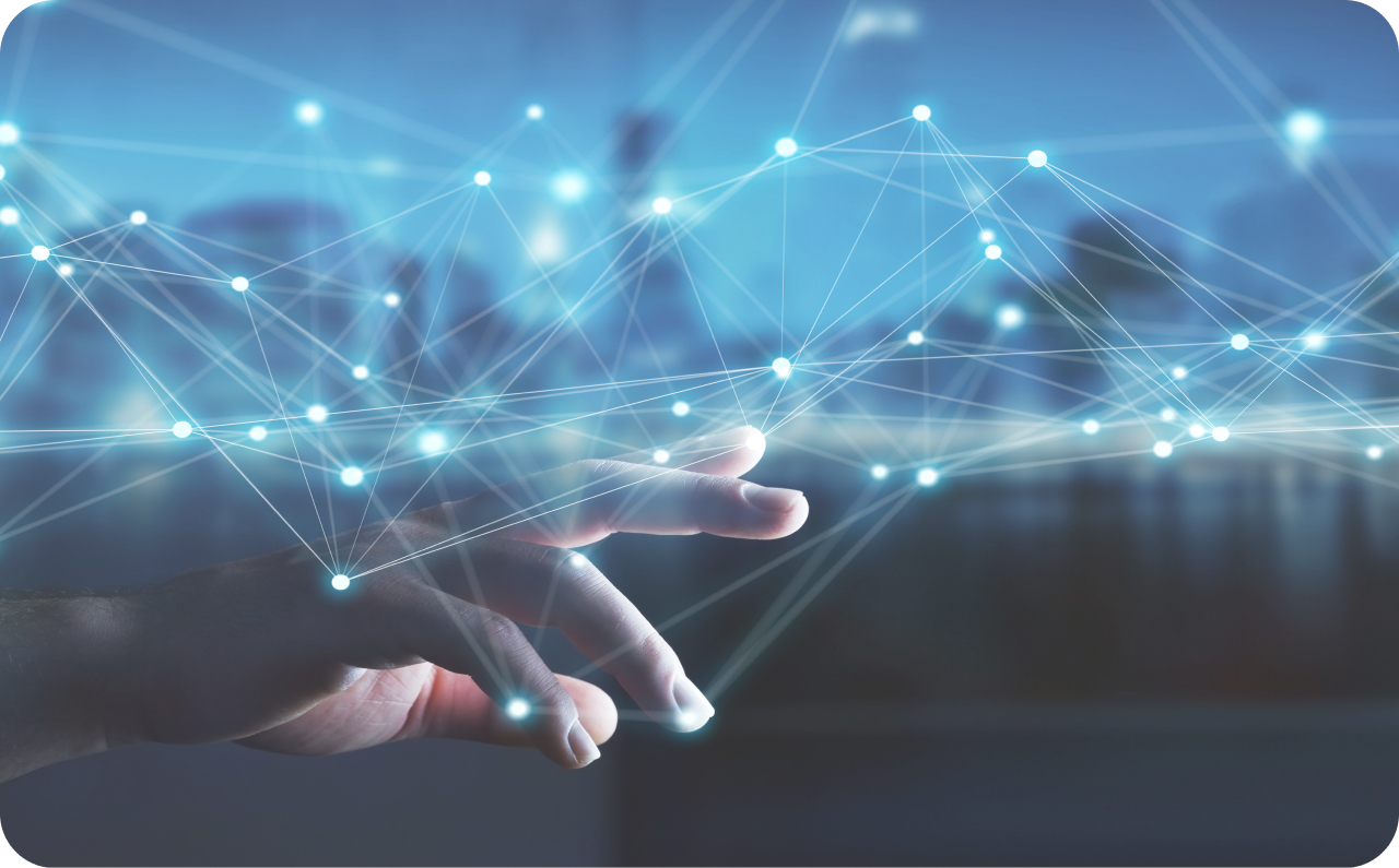 Team working on computers